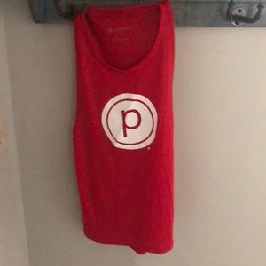 Pure Barre Circle P red tank Sz small